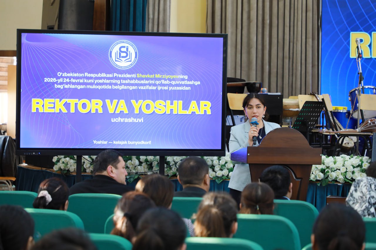 “Yoshlar kuni” munosabati bilan rektor va yoshlar uchrashuvi bo‘lib o‘tdi