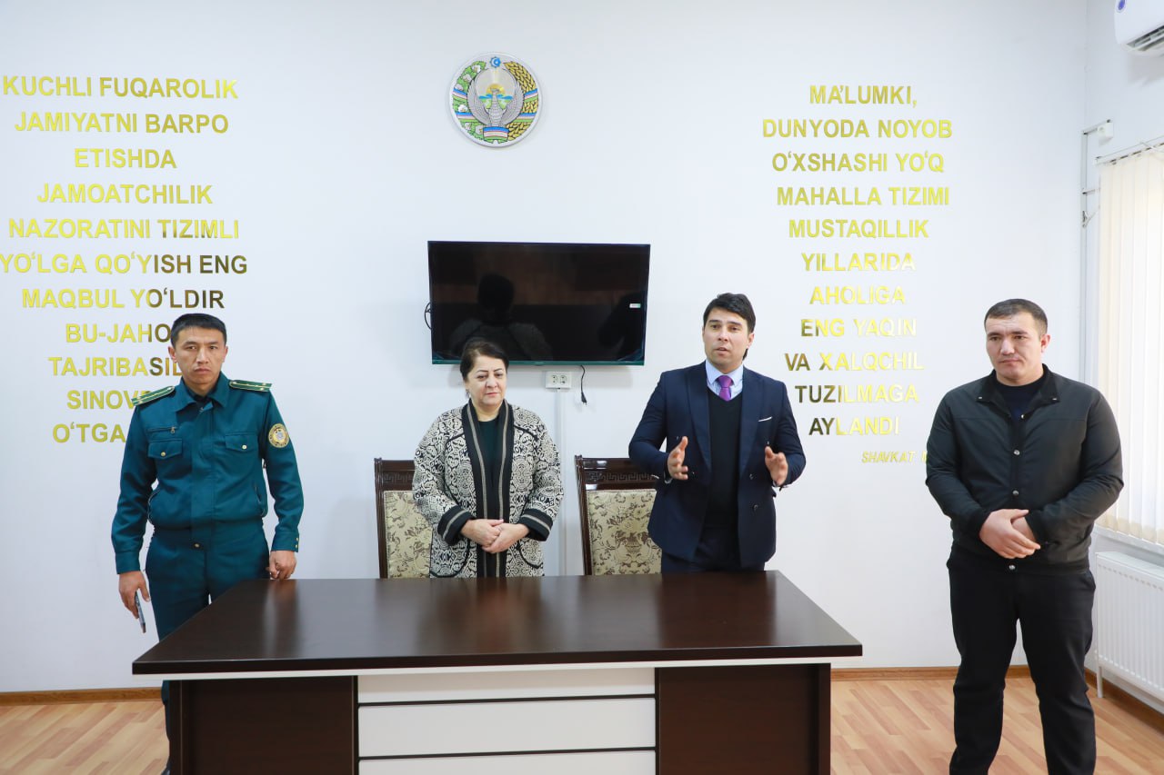 Samarqand davlat pedagogika instituti Yoshlar ittifoqi boshlang‘ich tashkiloti tomonidan “Bog‘isaroy” mahalla fuqarolar yig‘ini faollari ishtirokida “Tarbiyamiz fidoyilari” nomli ma’rifiy uchrashuv tashkil etildi