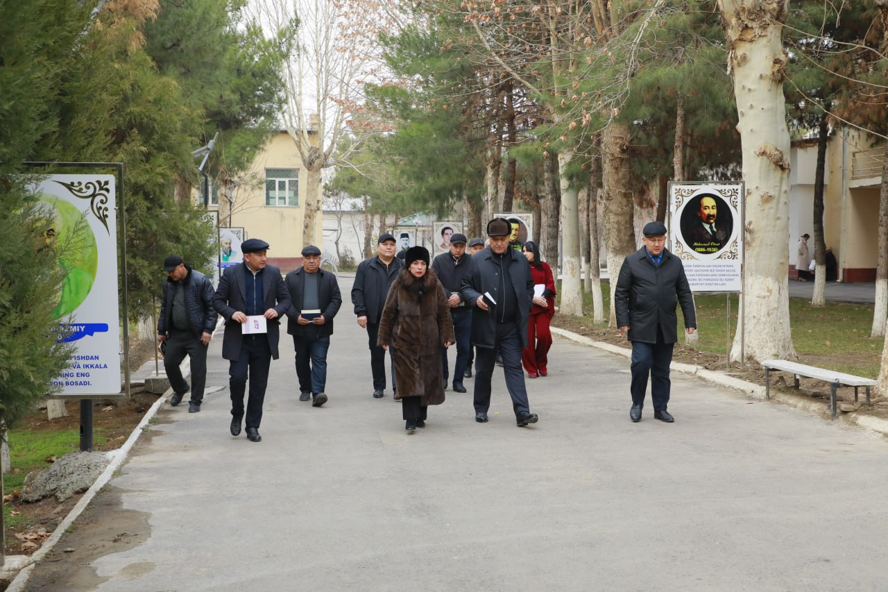 SamDPIda obodonlashtirish va infratuzilma holati rektor rahbarligida ko‘zdan kechirildi