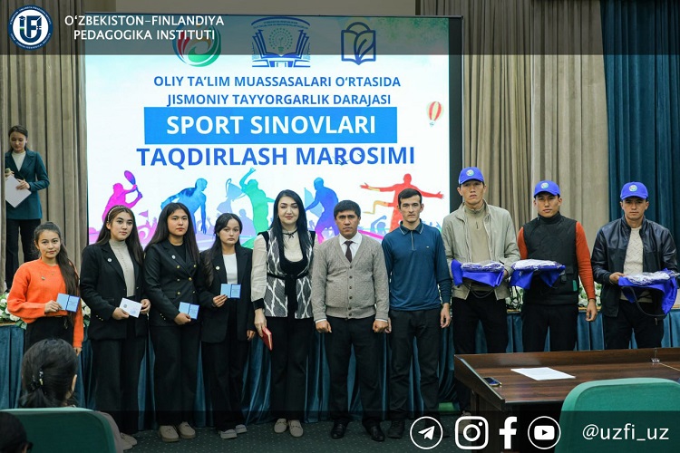 “Jismoniy tayyorgarlik darajasi” sport sinovlarini muvaffaqiyatli topshirgan talabalar taqdirlandi