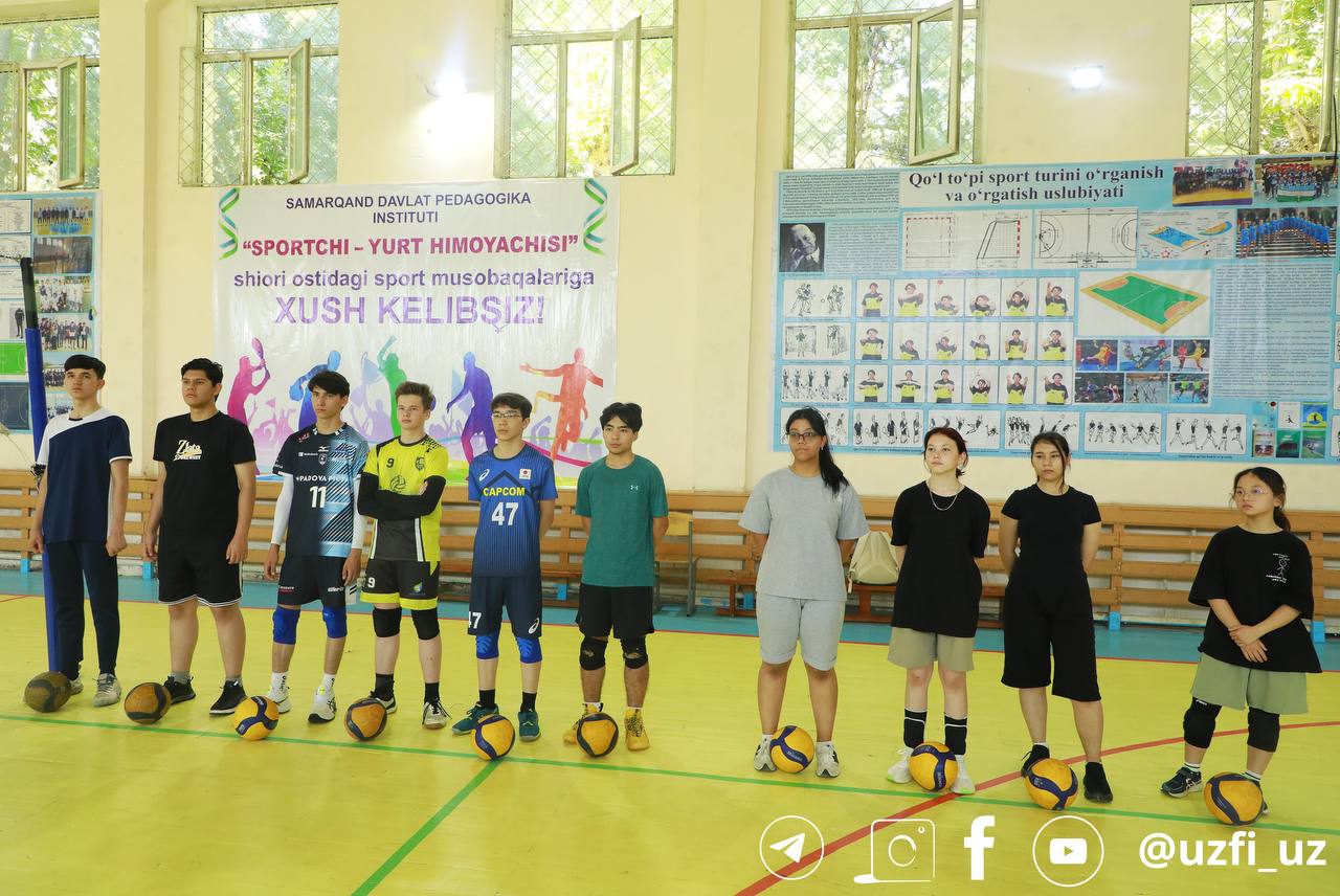 O‘zbekiston–Finlandiya pedagogika instituti sport klubi tomonidan “Dolzarb 90 kun” loyihasi doirasida Samarqand shahri “Bog‘bonlar” mahallasi yoshlari bilan muntazam ravishda voleybol mashg‘ulotlari tashkil etilmoqda