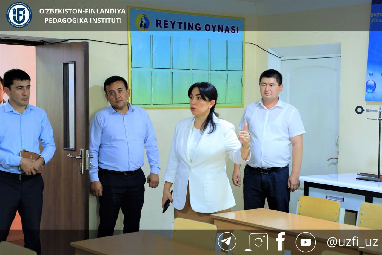 Institut rektori o'quv binolari, sport zal va yangilangan talabalar turar joyini ko'zdan kechirdi