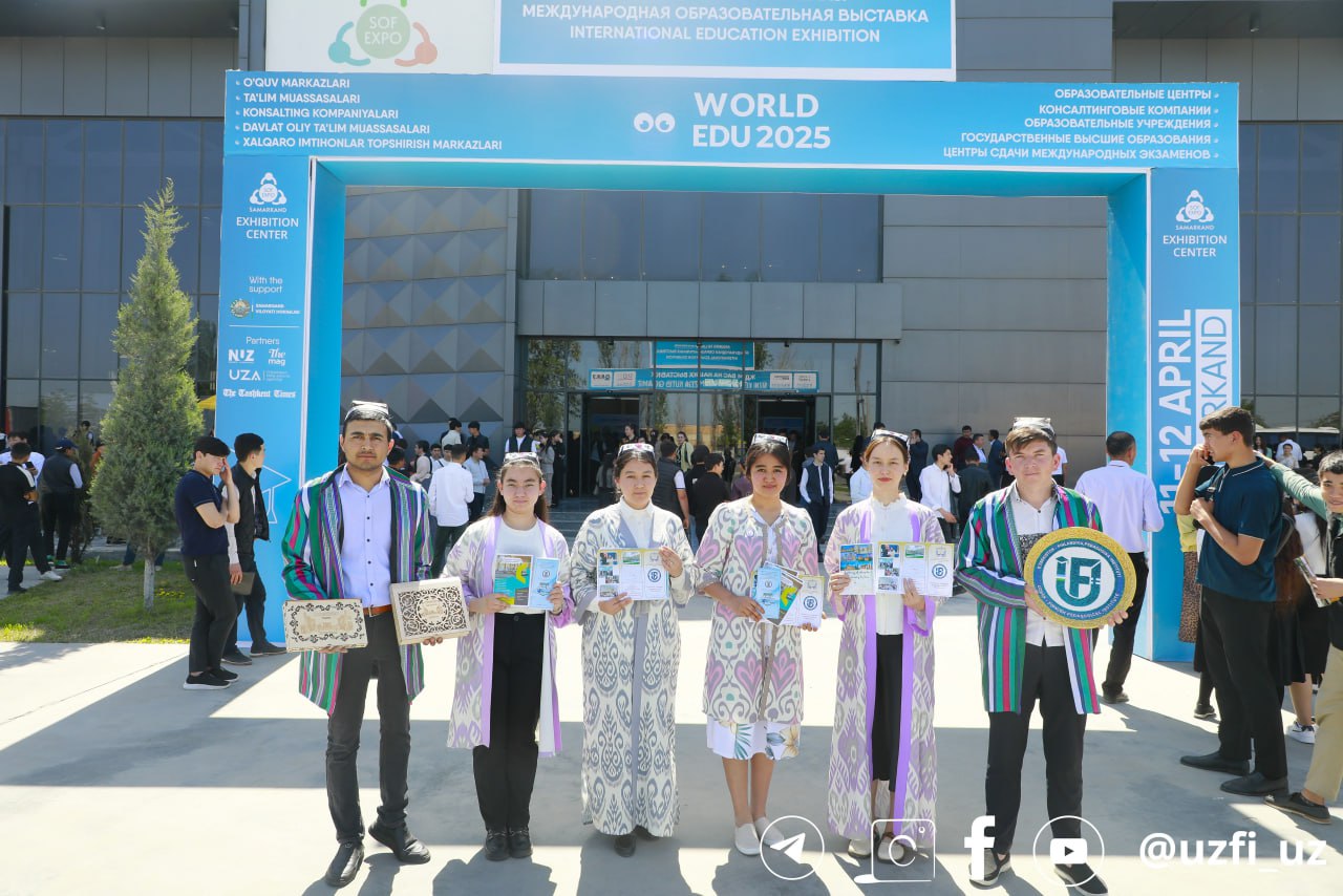 Samarqand viloyati Jomboy tumanidagi "SOF EXPO SAMARQAND" ko‘rgazmalar majmuasida “WORLD EDU 2025 ” xalqaro ta’lim ko‘rgazmasi va forumi bo‘lib o‘tdi