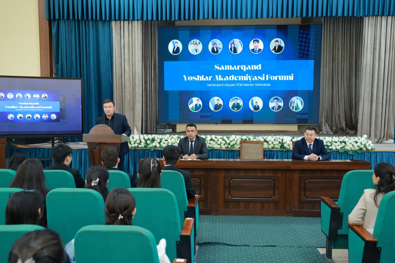 Samarqand davlat pedagogika institutida “Yoshlar akademiyasi forumi” o‘tkazildi