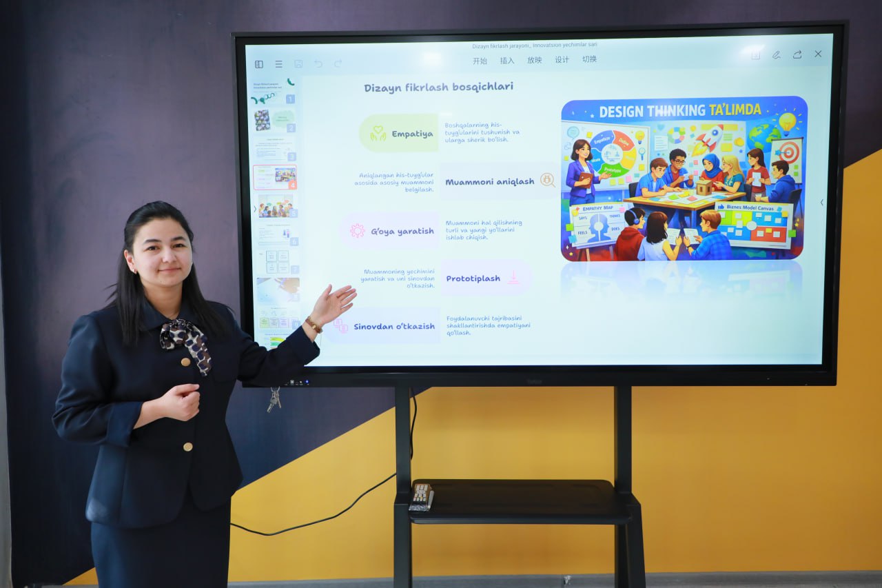 Samarqand davlat pedagogika instituti STEAM laboratoriyasida har haftaning shanba kuni “Fanlararo STEAM ta’limi: mentorlar uchun zamonaviy tayyorlov kursi” doirasida seminar-treninglar muntazam tashkil etilmoqda.