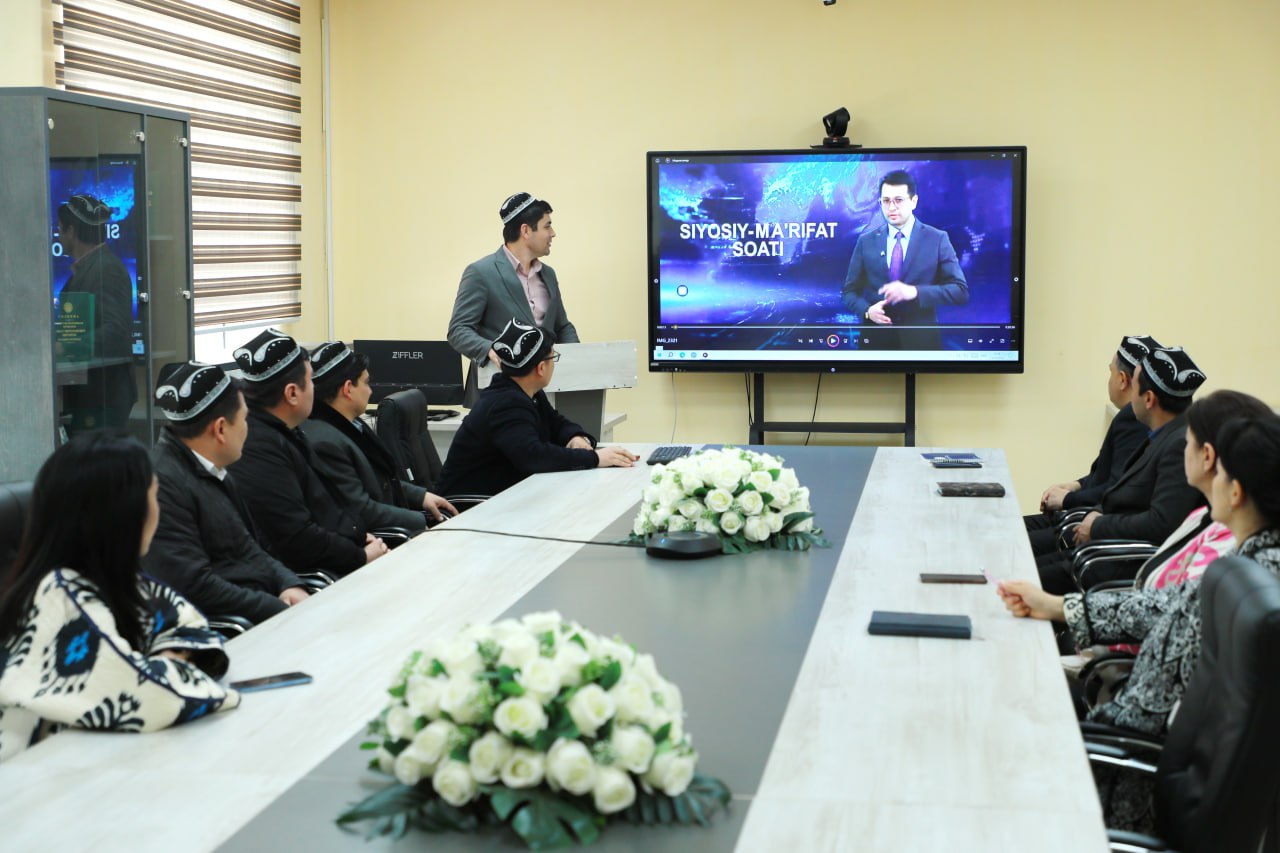 Samarqand davlat pedagogika institutida navbatdagi “Siyosiy ma’rifat soati” tashkil etildi.