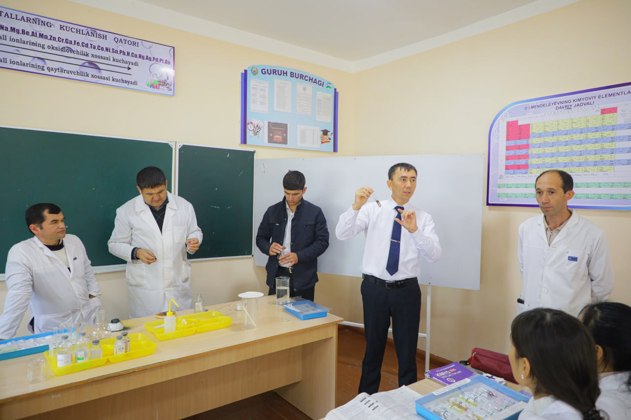 Kimyo fanini ommalashtirishga qaratilgan amaliy tadbir o‘tkazildi