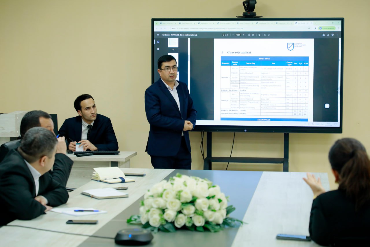 Samarqand davlat pedagogika instituti rektori, professor Shahzoda Negmatova raisligida transformatsiya jarayonlariga mas’ul prorektor va xodimlar ishtirokida yig‘ilish bo‘lib o‘tdi.