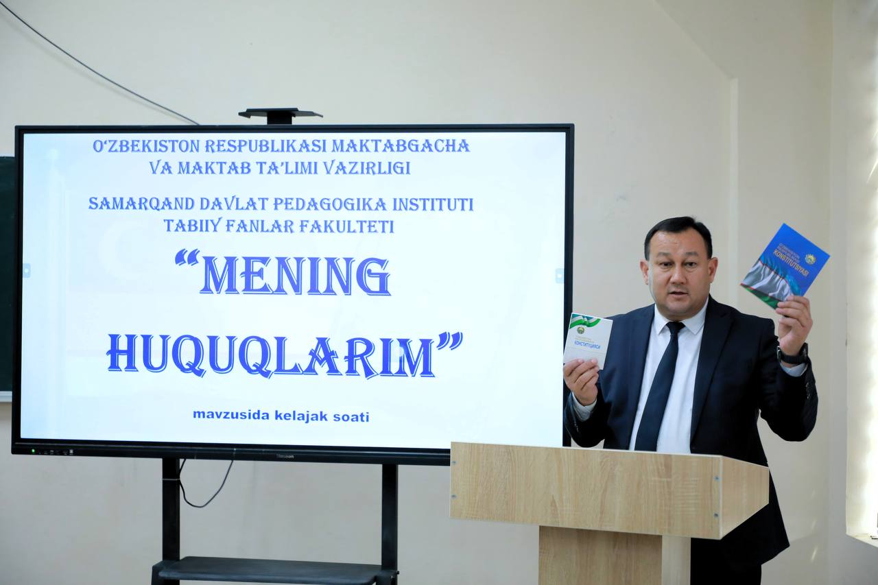 “Mening huquqlarim” mavzusida Kelajak soati o‘tkazildi