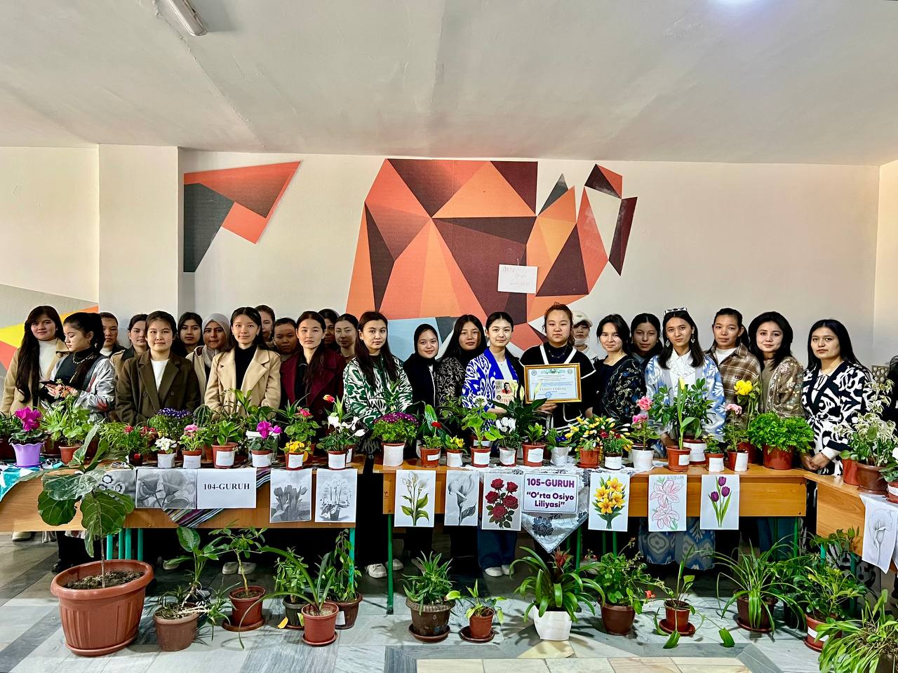 Tabiiy fanlar fakultetida “Gullar bayrami” o‘tkazildi