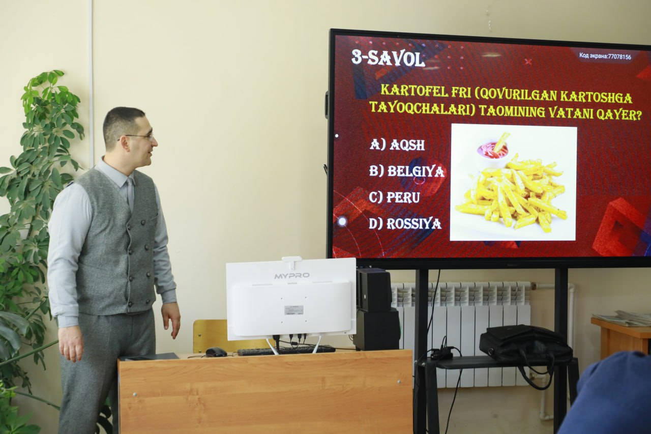 Samarqand davlat pedagogika institutida professor-o‘qituvchilar va xodimlar o‘rtasida “Zakovat Quiz” intellektual o‘yini o‘tkazildi.