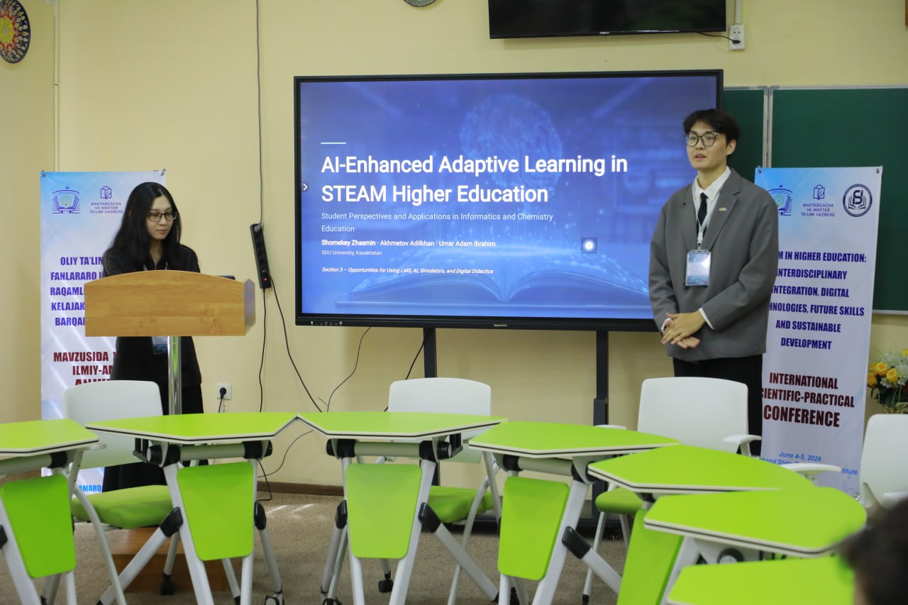 Samarqand davlat pedagogika institutida “Oliy taʼlimda STEAM: fanlararo integratsiya, raqamli texnologiyalar, kelajak ko‘nikmalari va barqaror rivojlanish” mavzusidagi xalqaro ilmiy-amaliy anjumanning ikkinchi kuni sho‘ba yig‘ilishlari doirasida davom etd