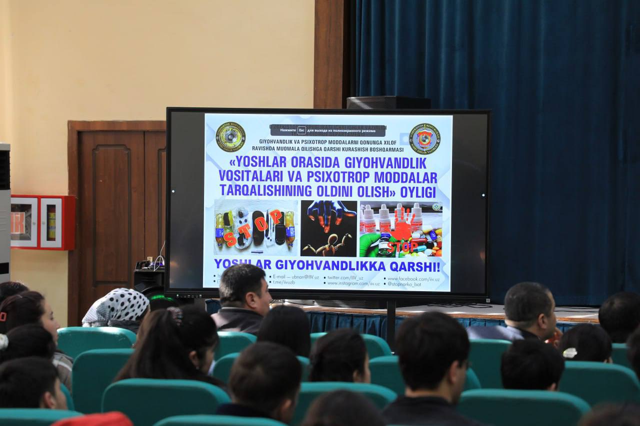 Yoshlar giyohvandlikka qarshi