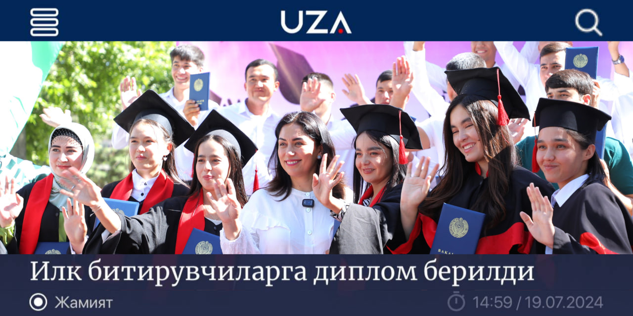 Ilk bitiruvchilarga diplom berildi