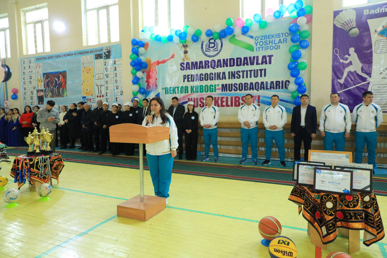 Samarqand davlat pedagogika institutida “Rektor kubogi” sport musobaqalarining ochilish marosimi bo‘lib o‘tdi