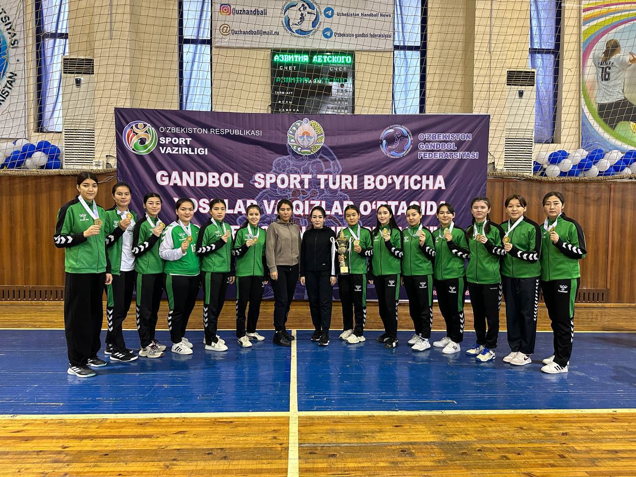Gandbol bo‘yicha yoshlar o‘rtasida O‘zbekiston chempionati yakunlandi