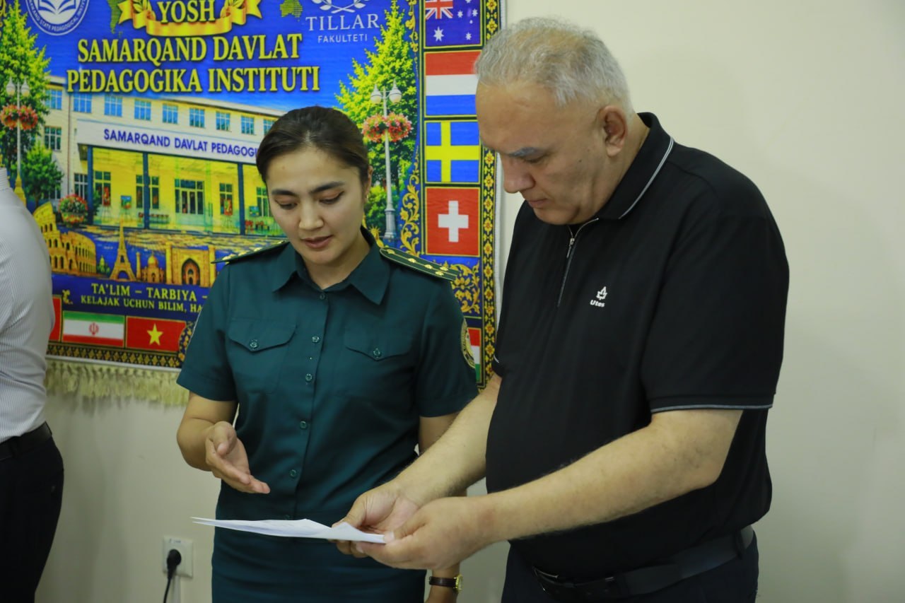 SamDPIda giyohvandlikka qarshi profilaktik ishlar o‘rganildi