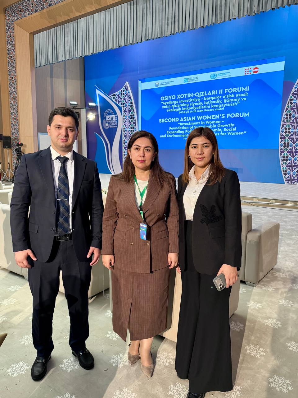 Shahzoda Negmatova Buxoro shahrida bo‘lib o‘tayotgan “Ayollarga investitsiya — barqaror o‘sish asosi: xotin-qizlarning siyosiy, iqtisodiy, ijtimoiy va ekologik imkoniyatlarini kengaytirish” mavzusidagi Osiyo xotin-qizlari II forumining ochilish marosimida
