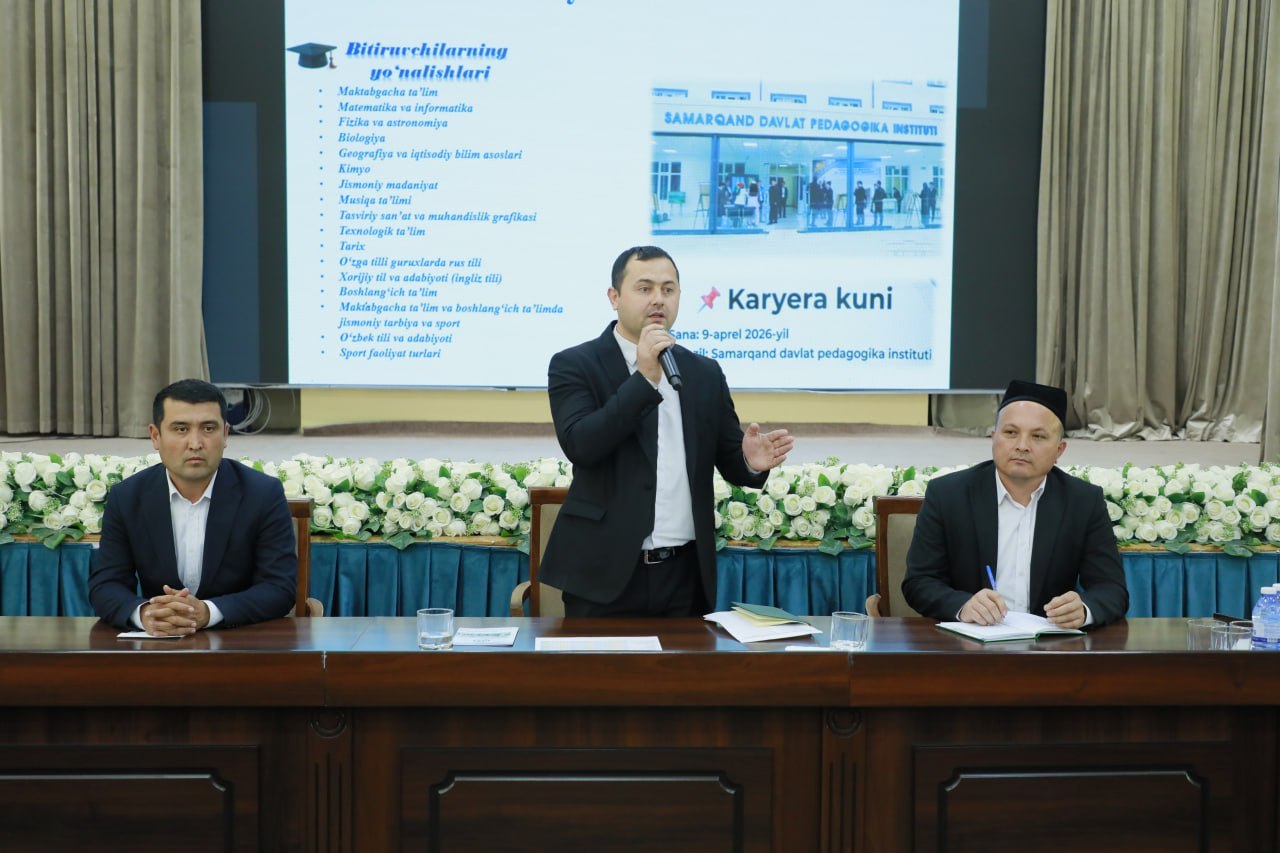 Samarqand davlat pedagogika institutida “Yoshlar kuni” doirasida “Rahbar va yoshlar uchrashuvi” o‘tkazildi.